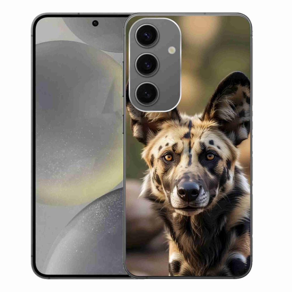Gél borítás mmCase Samsung Galaxy S24+ készülékhez - Afrikai vadkutya