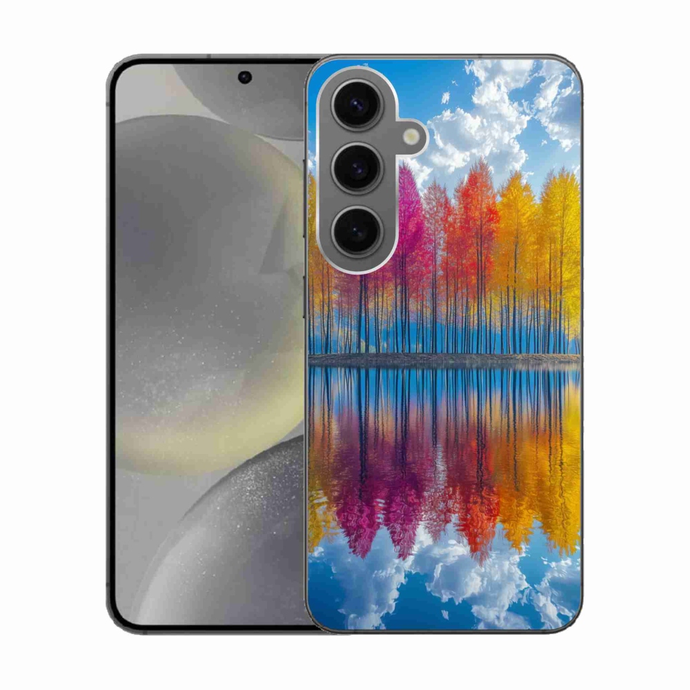 Gél borítás mmCase Samsung Galaxy S24 készülékhez - színes fák