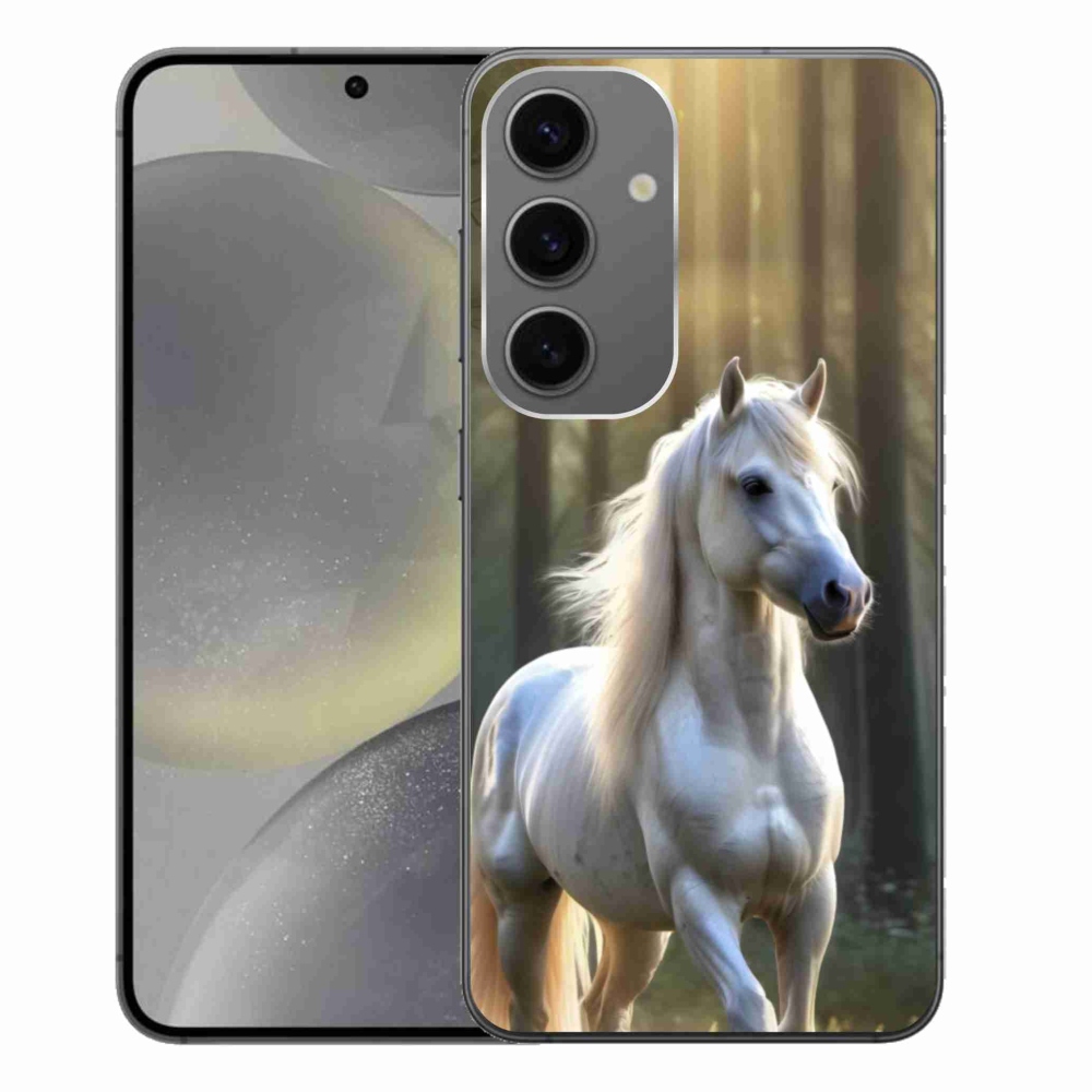Zselés borítás mmCase Samsung Galaxy S24+ - fehér ló 3
