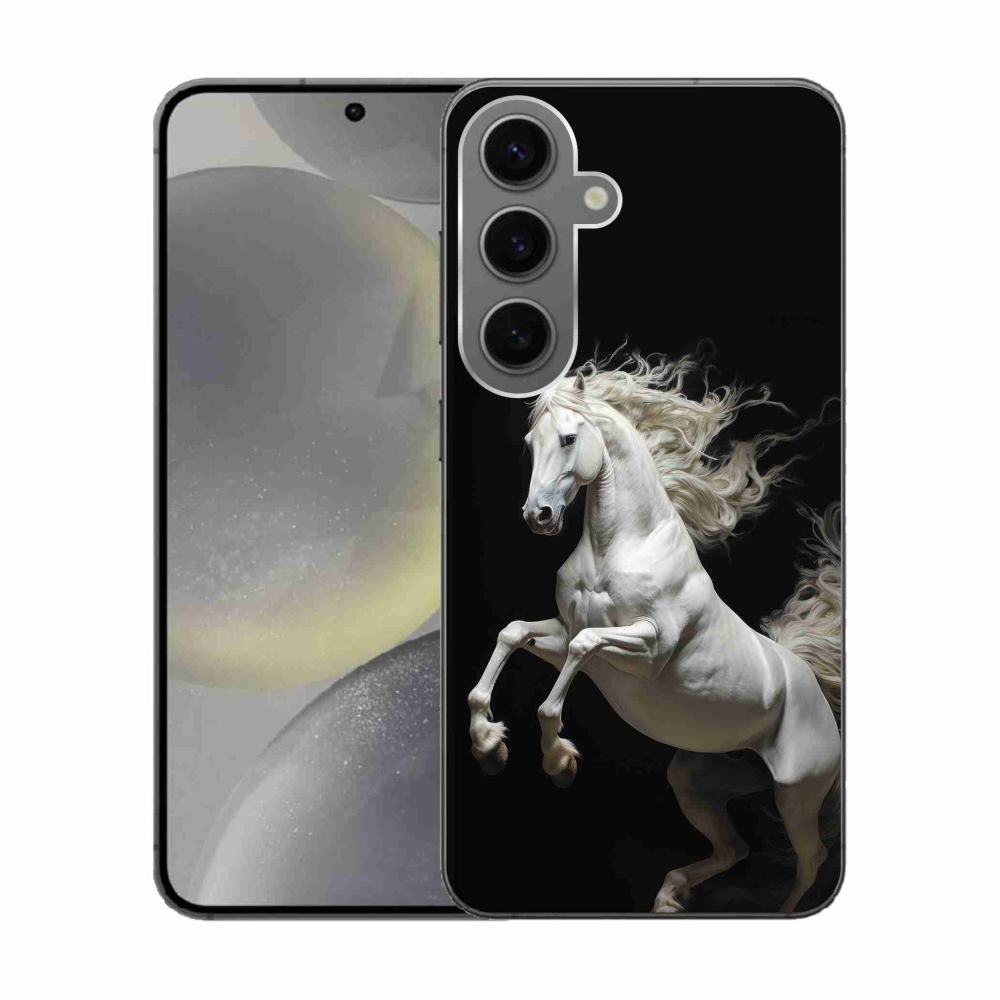 Gél védőhuzat mmCase Samsung Galaxy S24 - fehér ló 4