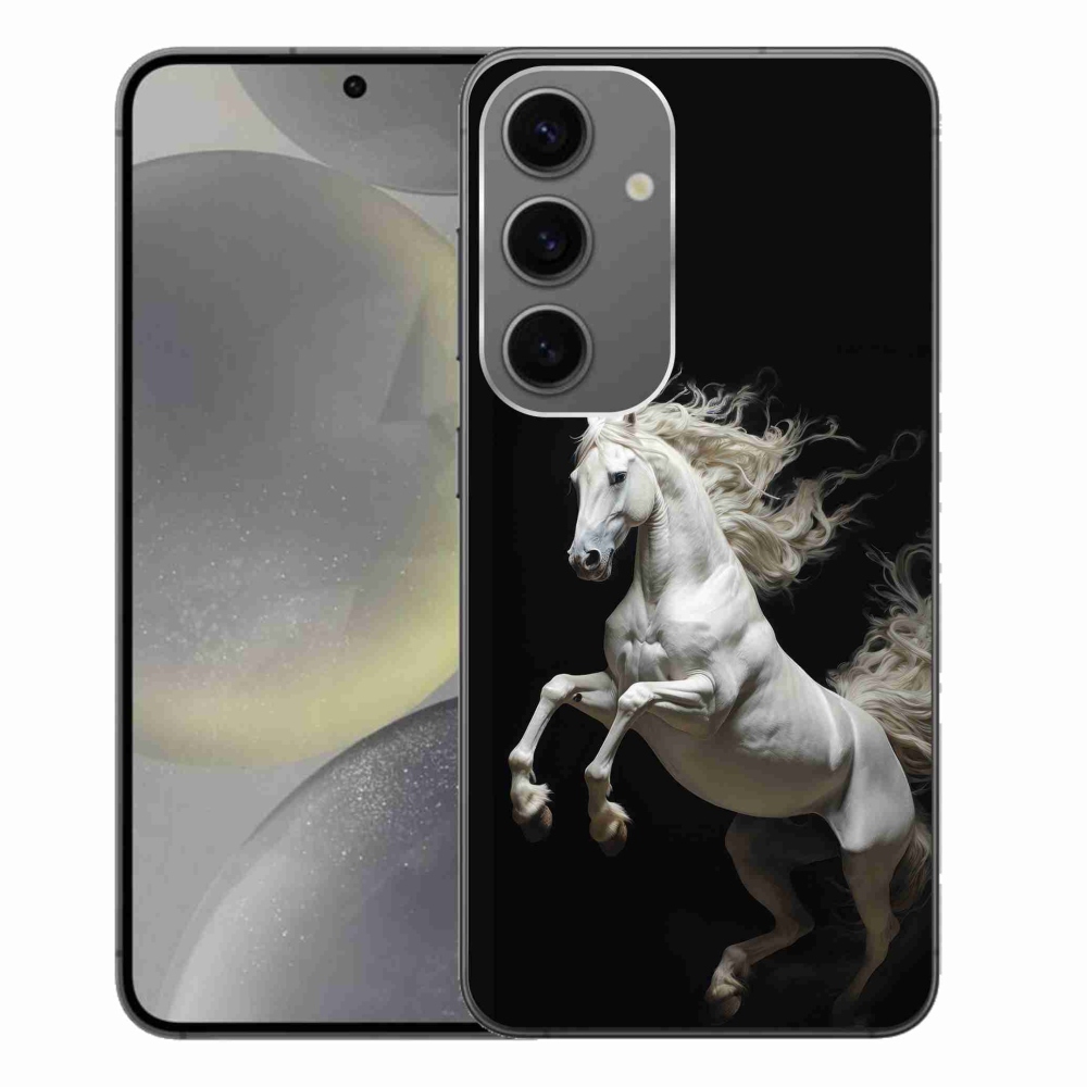 Zselés borítás mmCase Samsung Galaxy S24+ - fehér ló 4