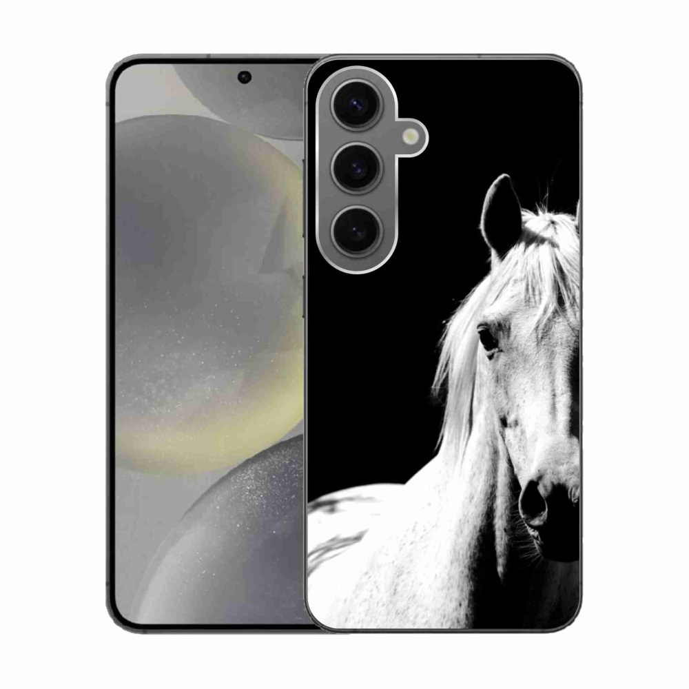 Gél védőhuzat mmCase Samsung Galaxy S24 - fehér ló 5
