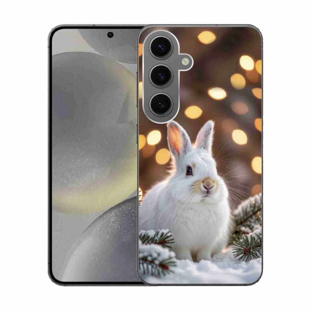 Zselés borítás mmCase Samsung Galaxy S24 készülékhez - fehér nyúl