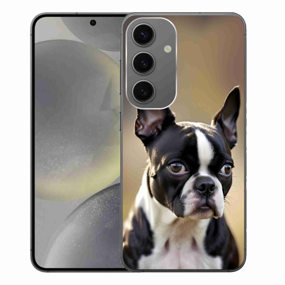 Gél borítás mmCase Samsung Galaxy S24+ készülékhez - Boston Terrier