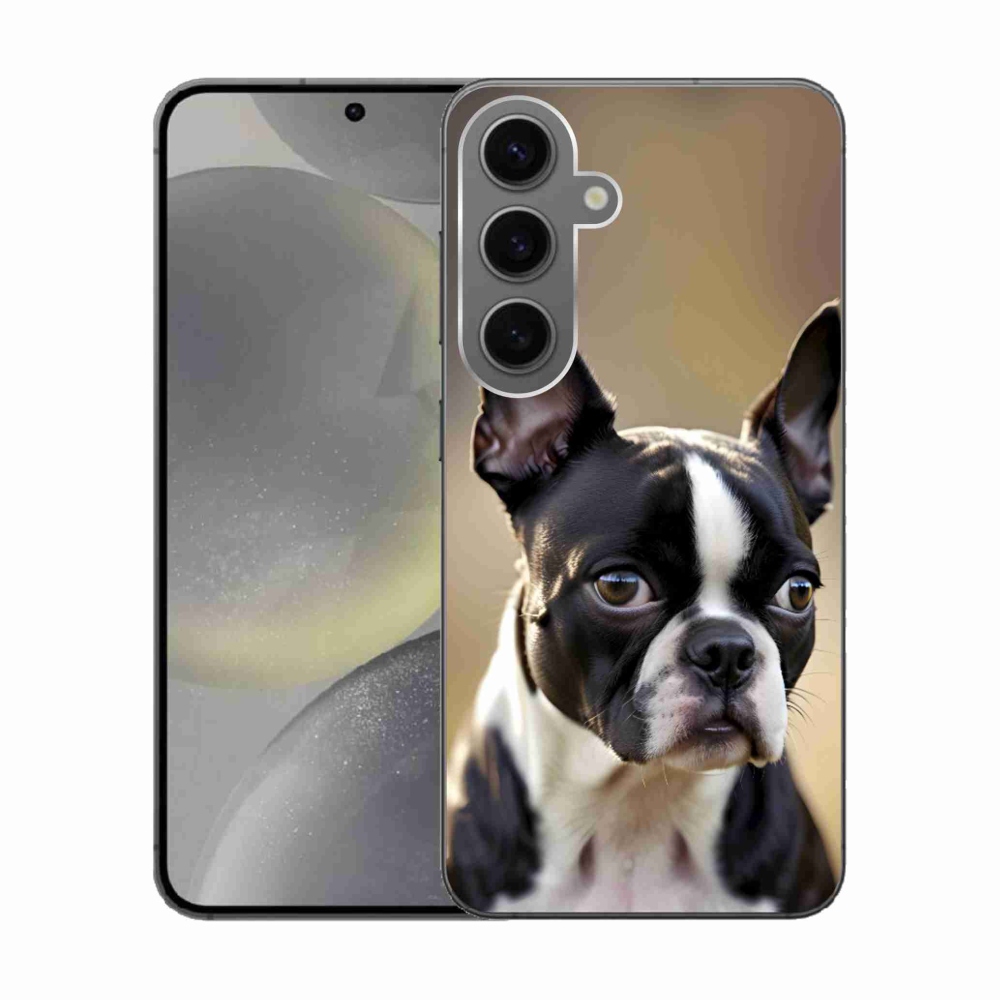 Gél borítás mmCase Samsung Galaxy S24 készülékhez - Boston Terrier