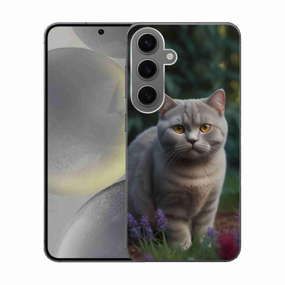 Zselés borítás mmCase Samsung Galaxy S24 készülékhez - brit macska