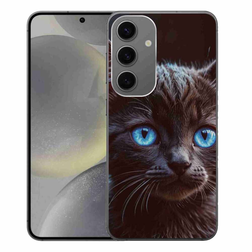 Gél védőhuzat mmCase Samsung Galaxy S24+ - fekete cica 2