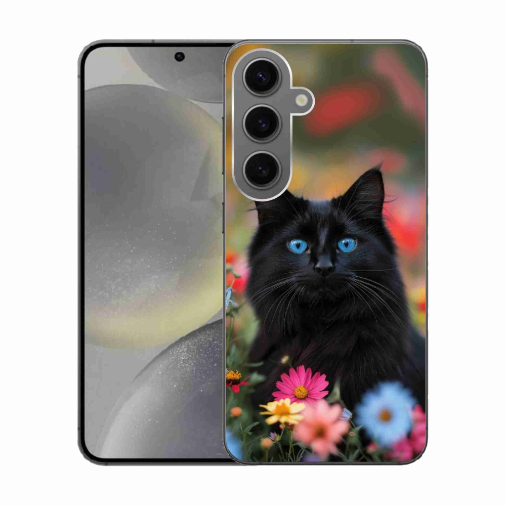 Zselés borítás mmCase Samsung Galaxy S24 - fekete cica 4