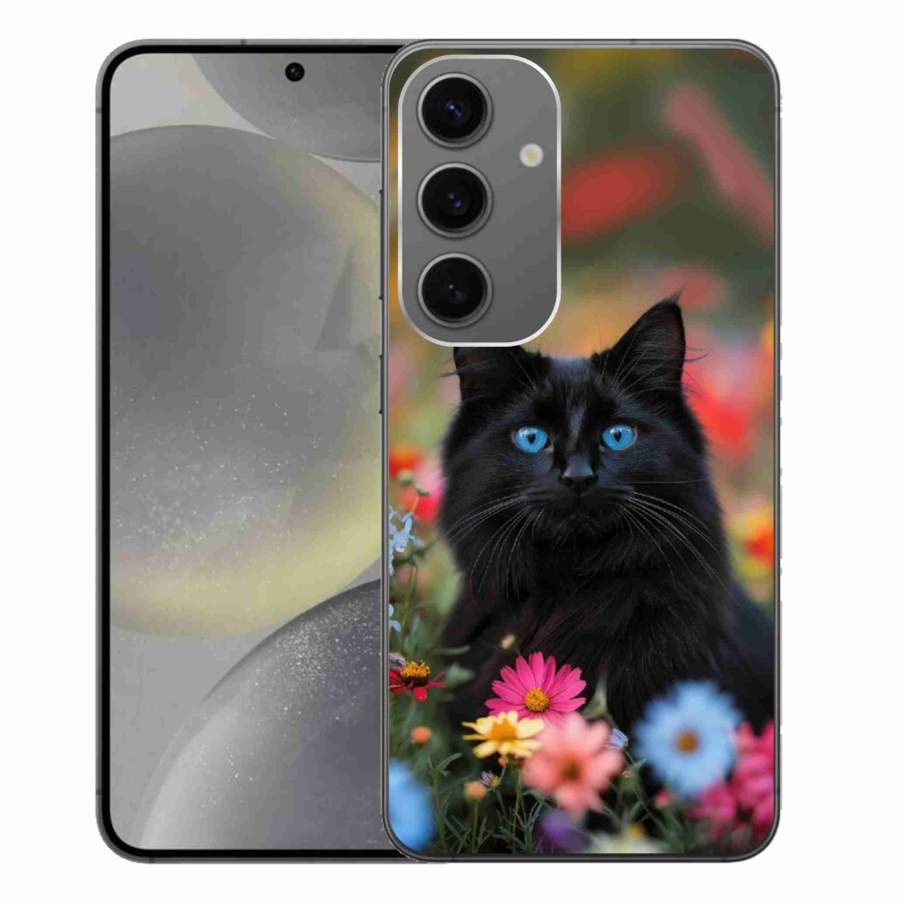 Gél védőhuzat mmCase Samsung Galaxy S24+ - fekete cica 4