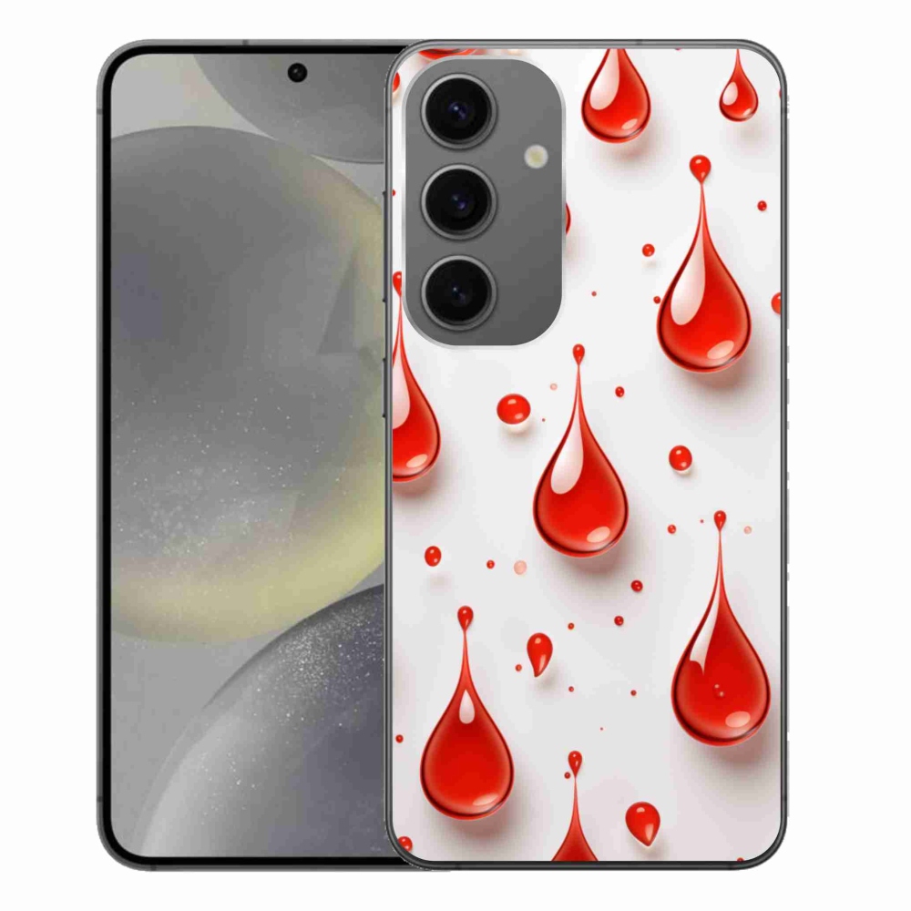 Zselés borítás mmCase Samsung Galaxy S24+ - piros cseppek