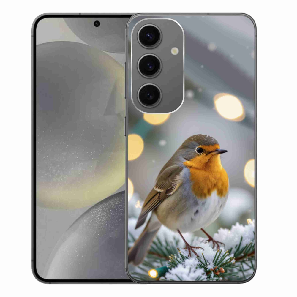 Gél védőhuzat mmCase Samsung Galaxy S24+ - piros télen