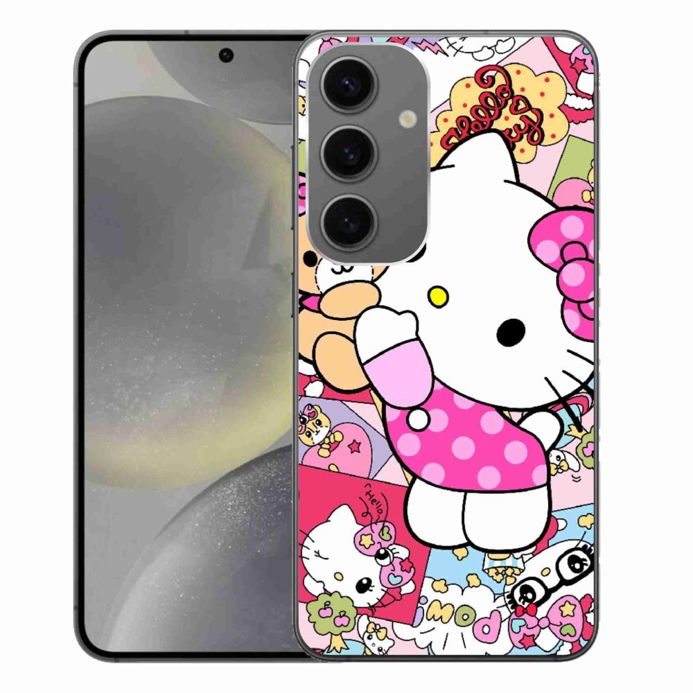 Gél borítás mmCase Samsung Galaxy S24+ készülékhez - aranyos cica