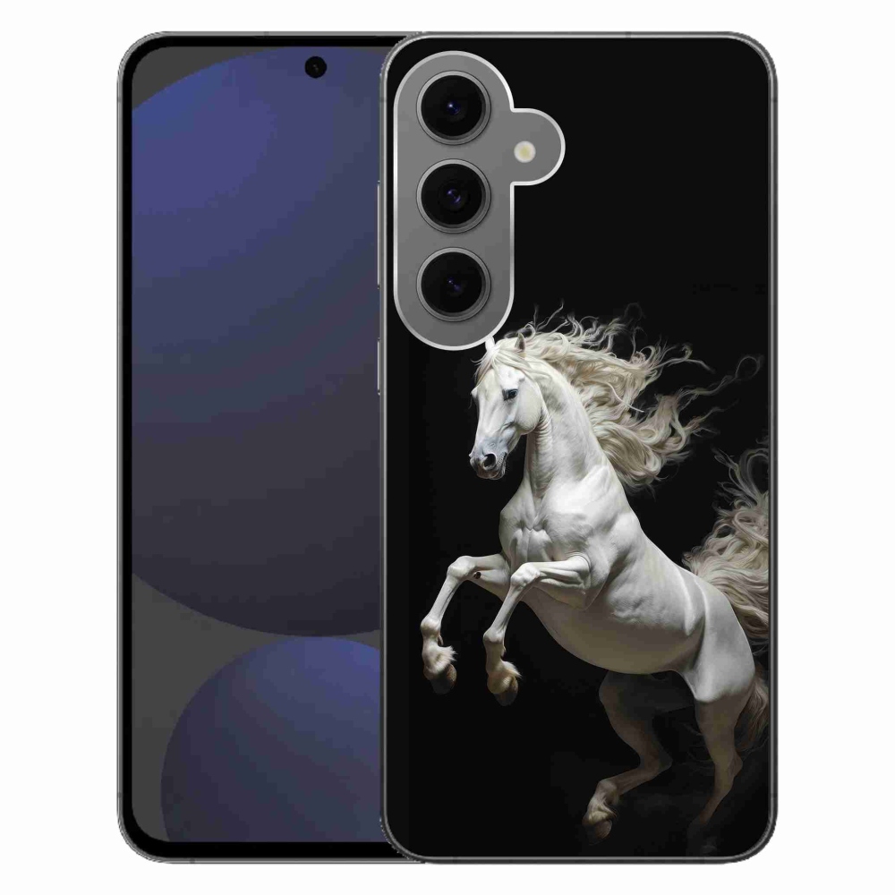 Zselés borítás mmCase Samsung Galaxy S24 FE - fehér ló 4