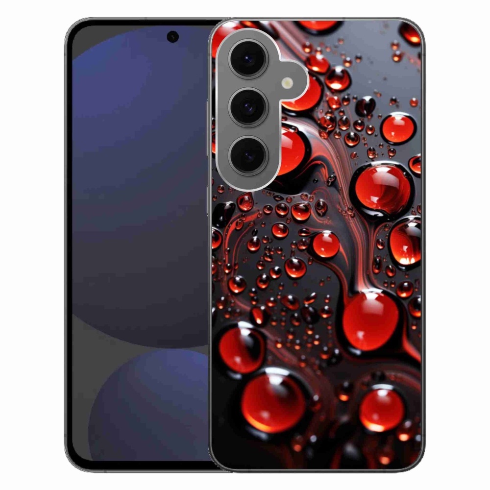 Gél védőhuzat mmCase Samsung Galaxy S24 FE - piros csepp 2