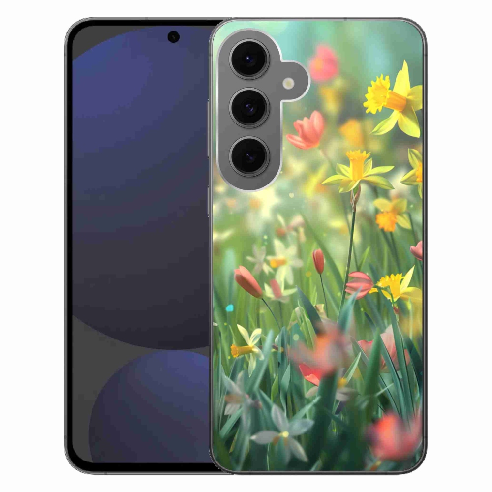 Gél borítás mmCase Samsung Galaxy S24 FE - tavaszi virágok