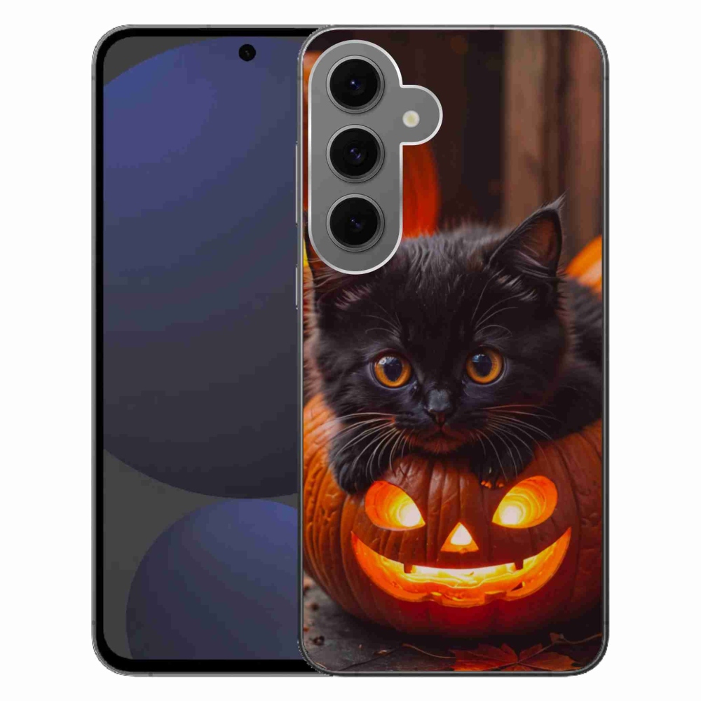 Gél borítás mmCase Samsung Galaxy S24 FE készülékhez - cica és tök