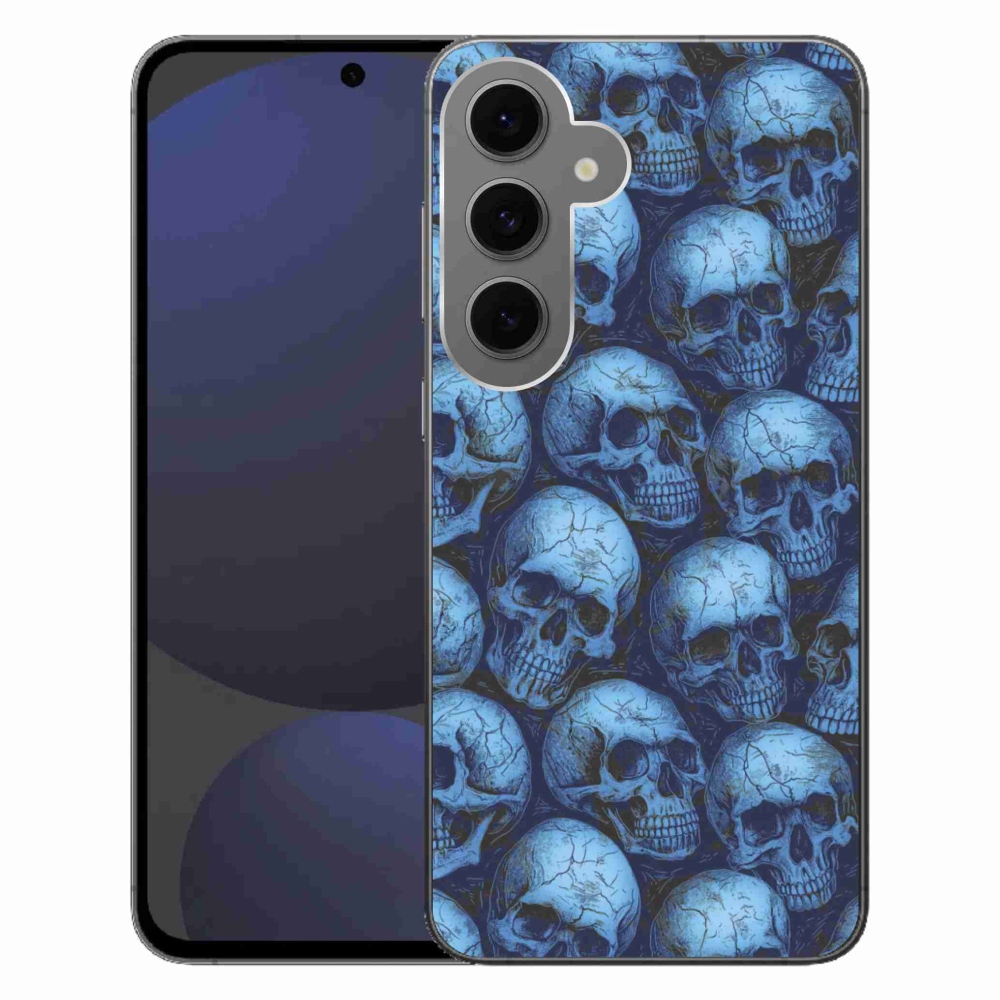 Zselés borítás mmCase Samsung Galaxy S24 FE készülékhez - koponyák