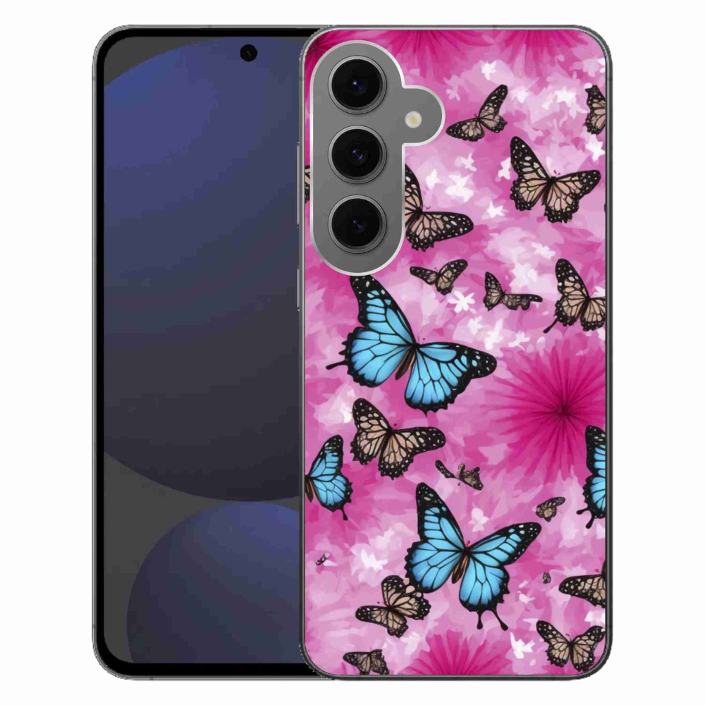 Zselés borítás mmCase Samsung Galaxy S24 FE készülékhez - pillangó kert