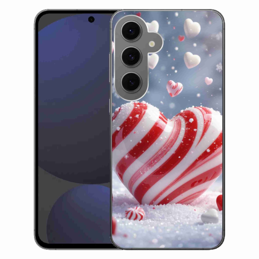 Gél védőhuzat mmCase Samsung Galaxy S24 FE készülékhez - édes szívecske