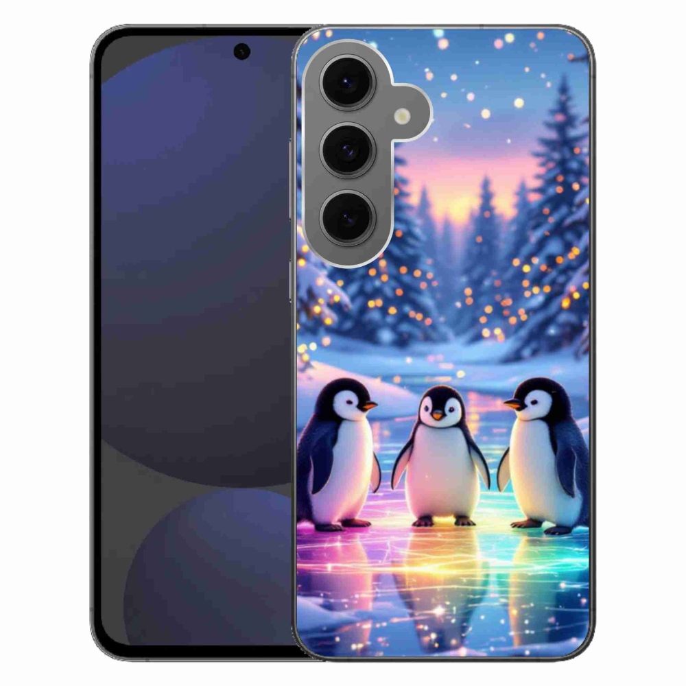 Gél védőhuzat mmCase Samsung Galaxy S24 FE - pingvinekhez