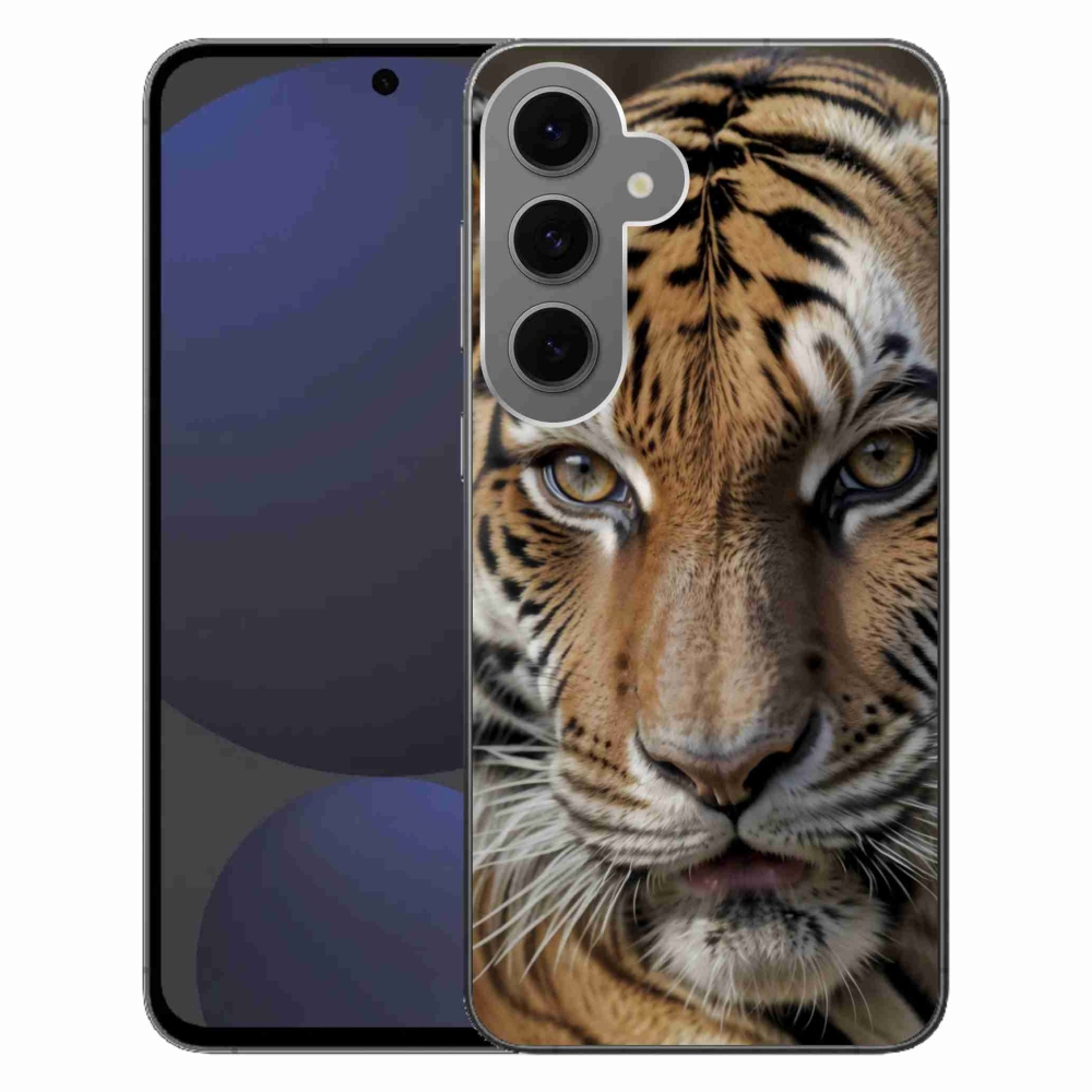 Zselés borítás mmCase Samsung Galaxy S24 FE készülékhez - tigris nézet