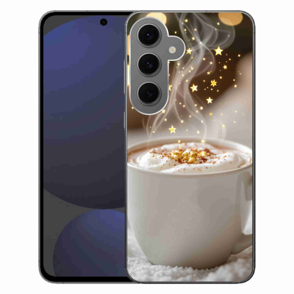 Gél borítás mmCase Samsung Galaxy S24 FE készülékhez - Karácsonyi forró ital