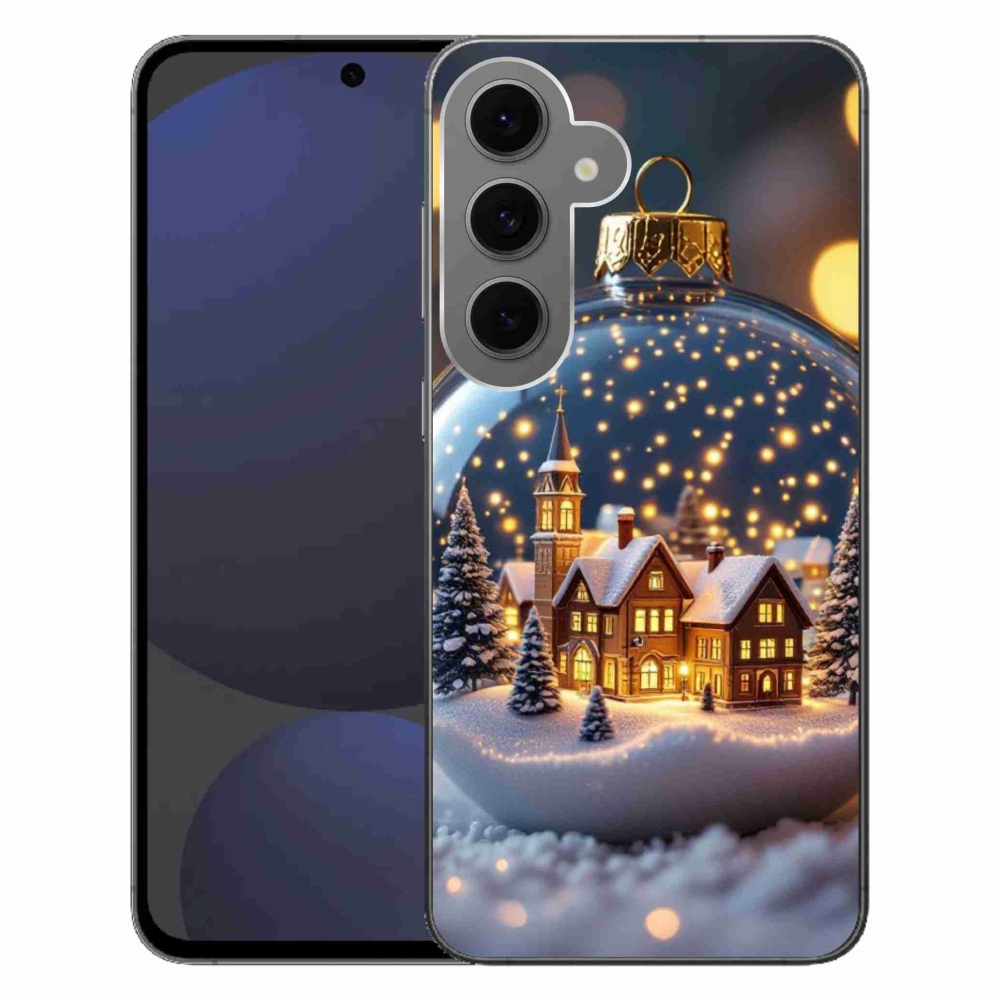 Gél borítás mmCase Samsung Galaxy S24 FE - Karácsonyi gömbök 4