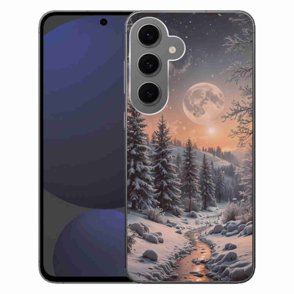 Gél borítás mmCase Samsung Galaxy S24 FE - téli tájkép 2