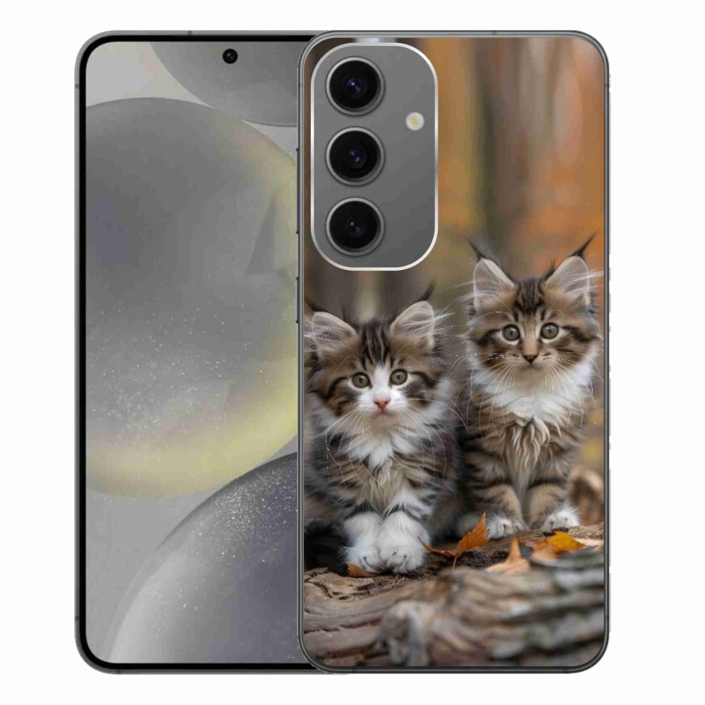 Zselés borítás mmCase Samsung Galaxy S24+ készülékhez - cat duo 3