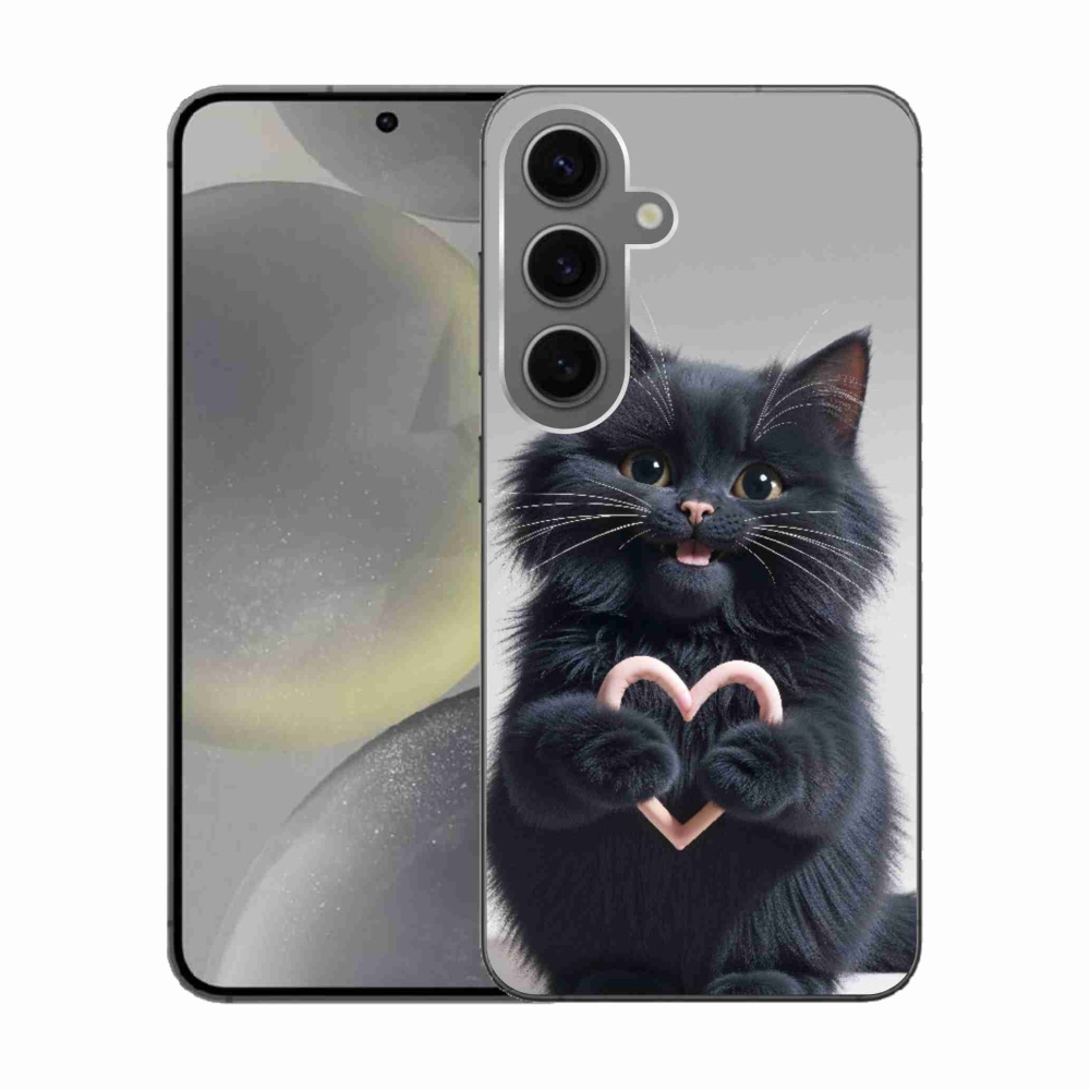 Gél borítás mmCase Samsung Galaxy S24 készülékhez - macskaszerelem 3