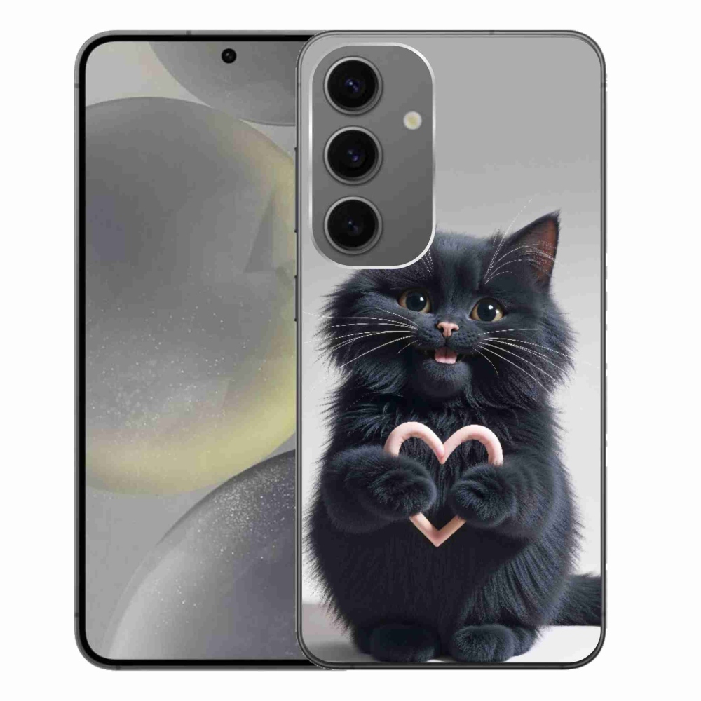 Gél borítás mmCase Samsung Galaxy S24+ készülékhez - macskaszerelem 3