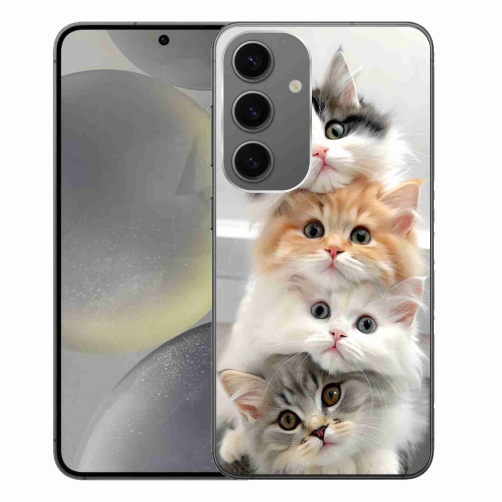 Zselés borítás mmCase Samsung Galaxy S24+ - macska csoporthoz