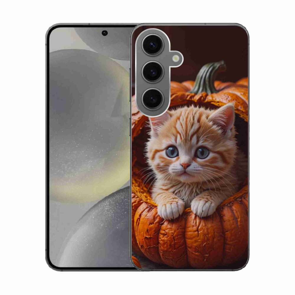 Gél borító mmCase Samsung Galaxy S24 készülékhez - cica és tök 2