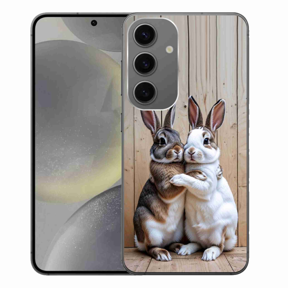 Zselés borítás mmCase Samsung Galaxy S24+ - nyúl párhoz