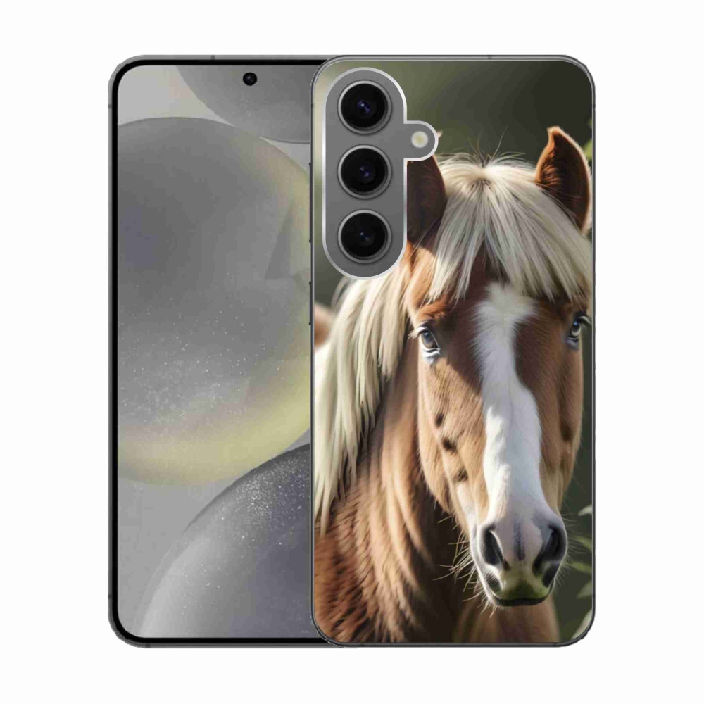 Zselés borítás mmCase Samsung Galaxy S24 készülékhez - ló könnyű sörénnyel