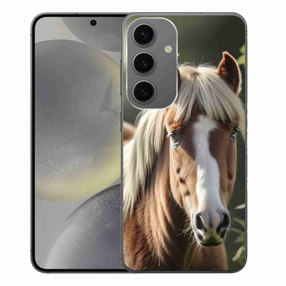 Zselés borítás mmCase Samsung Galaxy S24+ készülékhez - ló könnyű sörénnyel