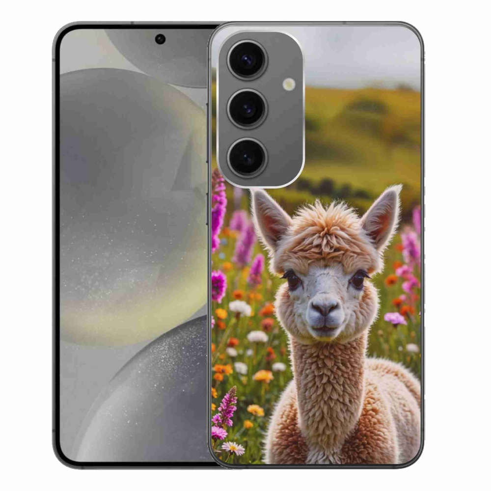 Zselés borítás mmCase Samsung Galaxy S24+ készülékhez - láma a réten