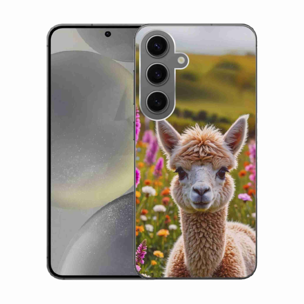 Zselés borítás mmCase Samsung Galaxy S24 készülékhez - láma a réten