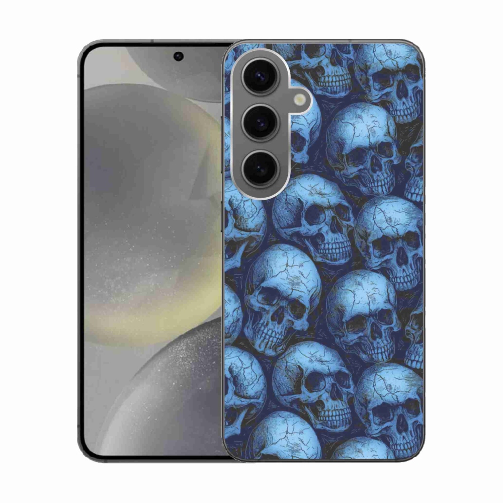 Zselés borítás mmCase Samsung Galaxy S24 készülékhez - koponyák