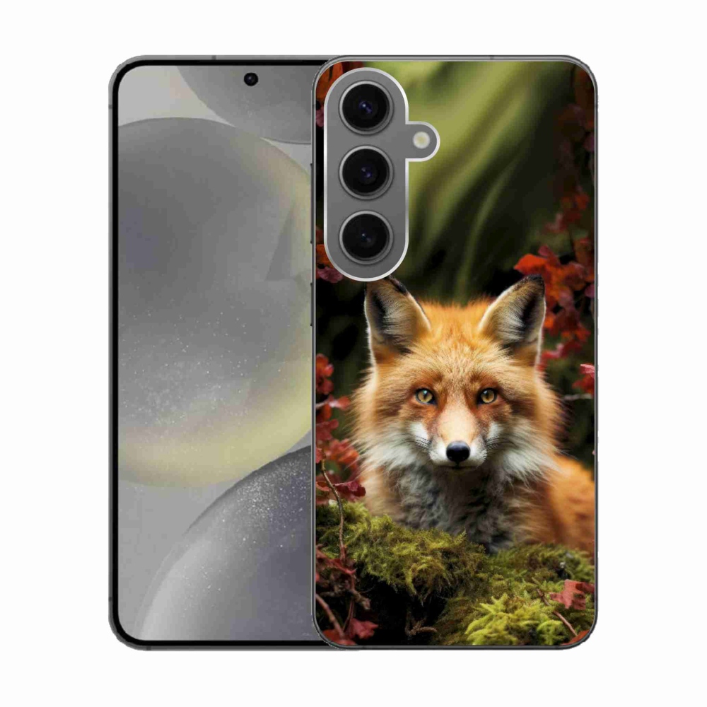 Zselés borítás mmCase Samsung Galaxy S24 készülékhez - róka az erdőben