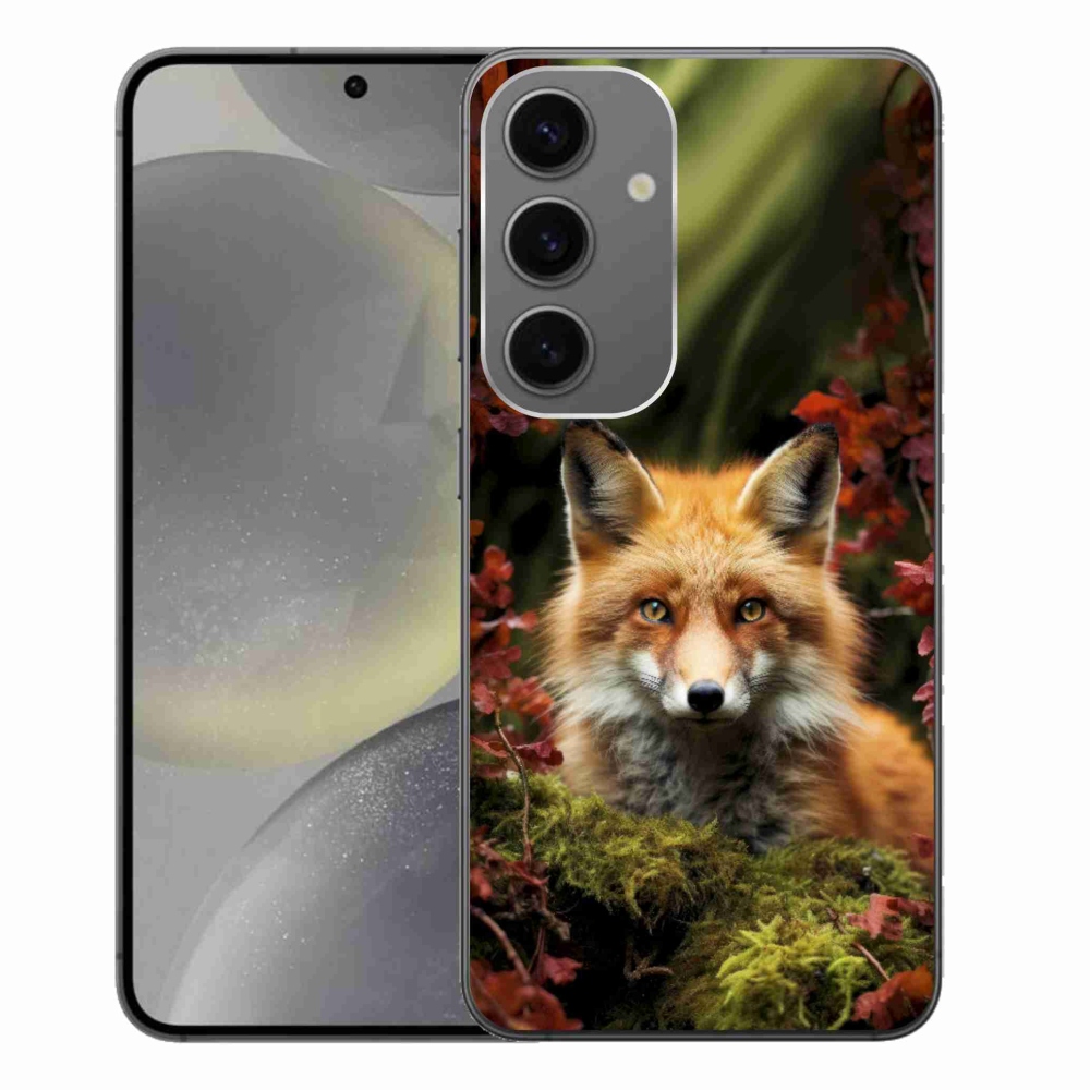 Gél borítás mmCase Samsung Galaxy S24+ készülékhez - róka az erdőben