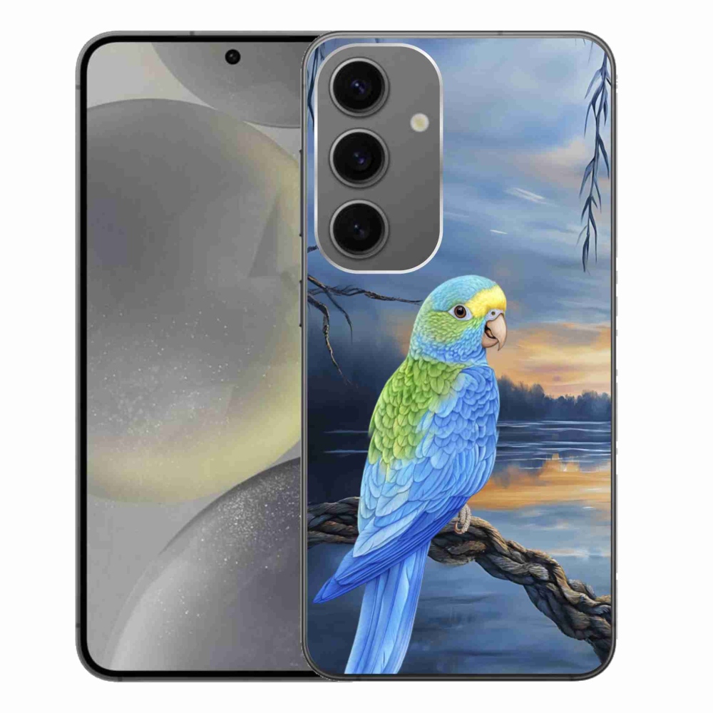 Zselés borítás mmCase Samsung Galaxy S24+ készülékhez - kék papagáj