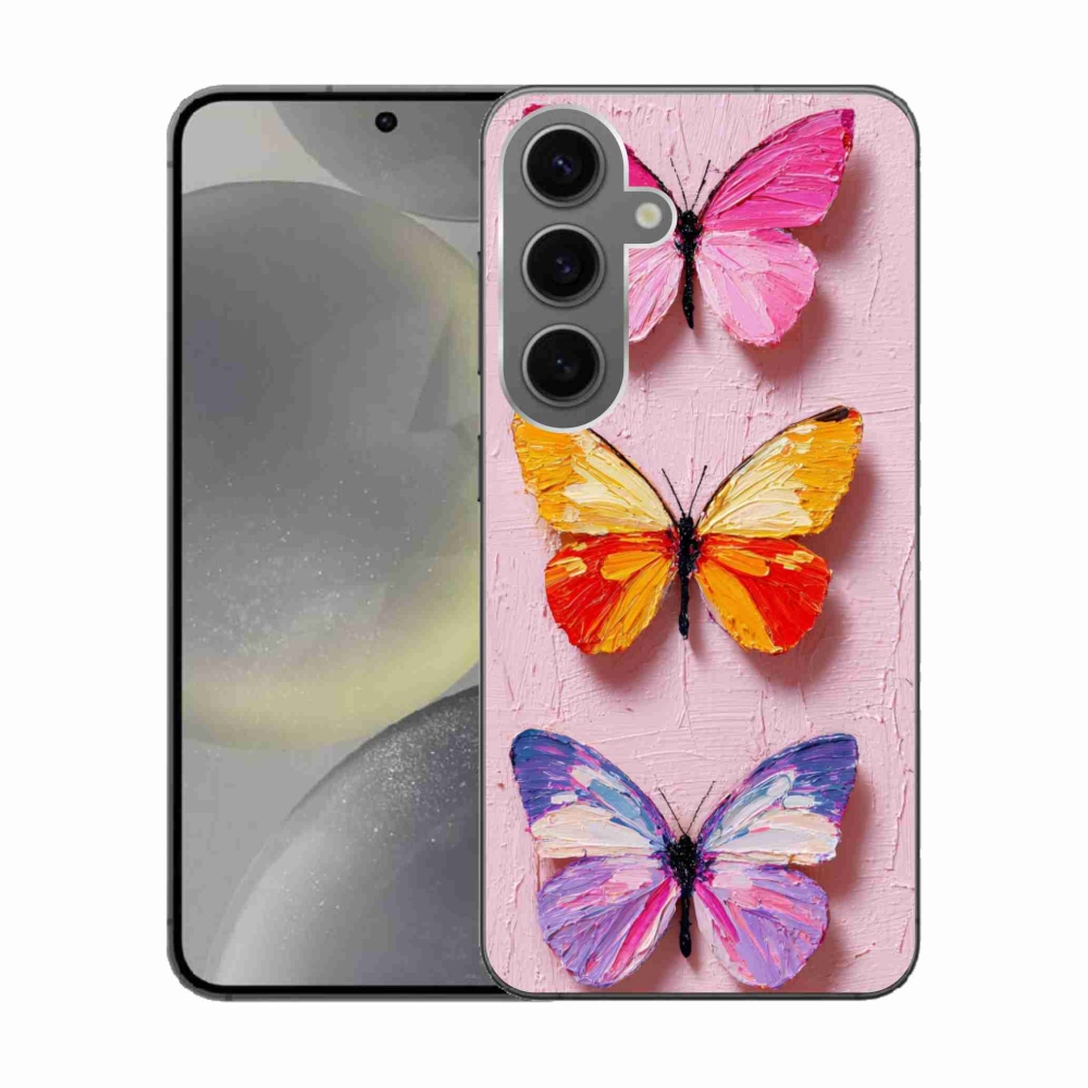 Gél borítás mmCase Samsung Galaxy S24 készülékhez - pillangó szentháromság