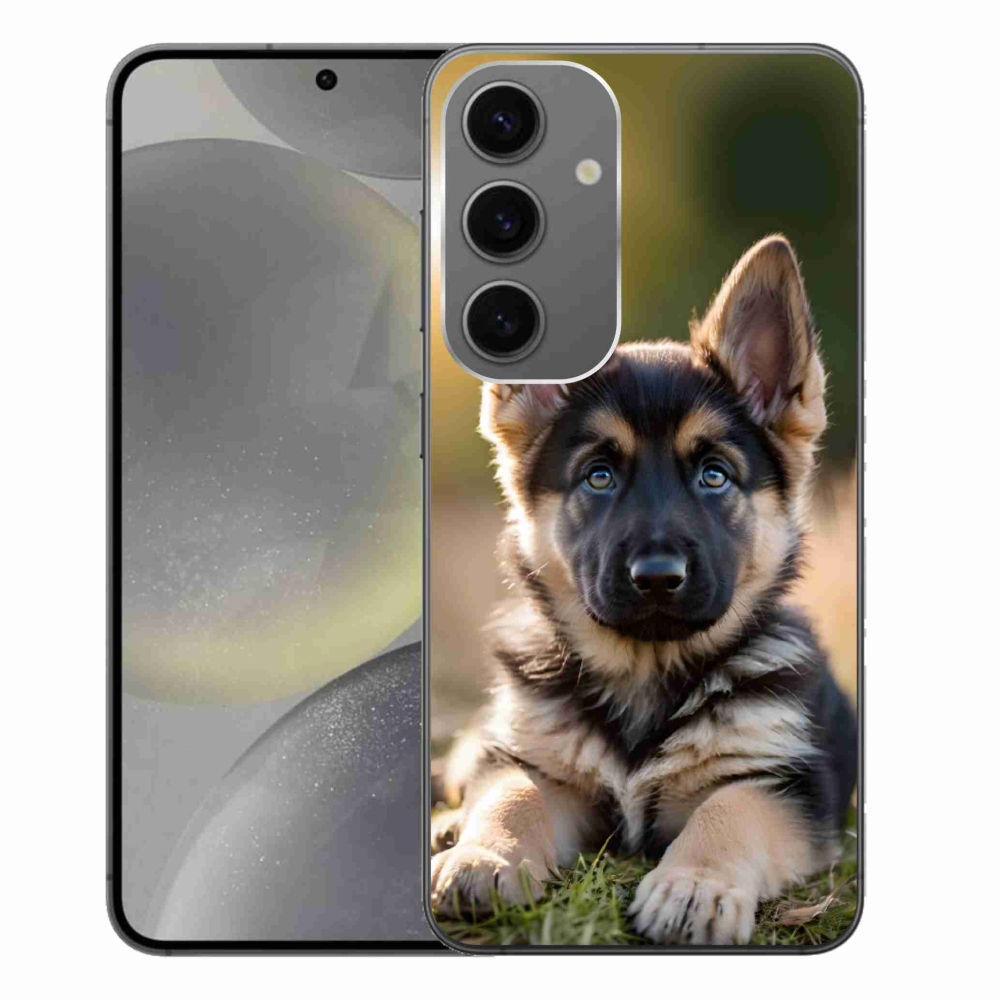 Gél borítás mmCase Samsung Galaxy S24+ készülékhez - Német juhászkutya a természetben