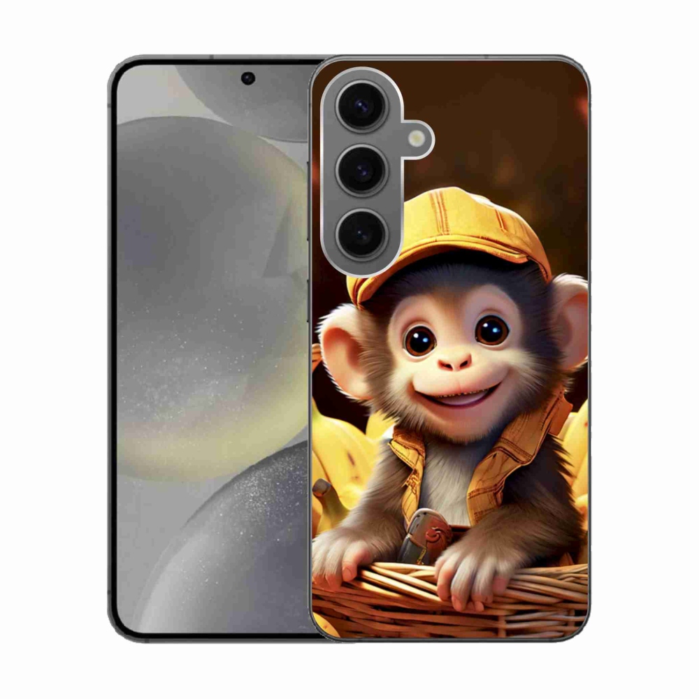 Zselés borítás mmCase Samsung Galaxy S24 készülékhez - majom a kosárban