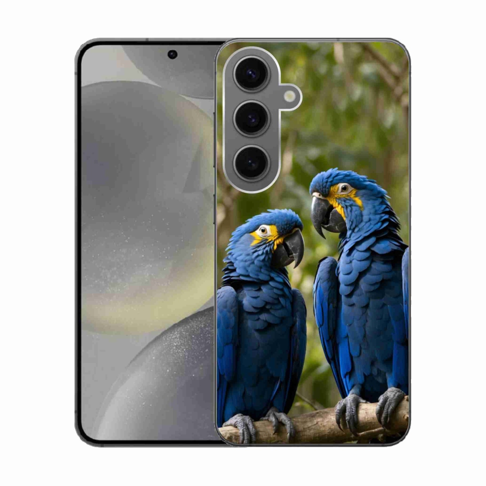 Zselés borítás mmCase Samsung Galaxy S24 készülékhez - papagáj duó