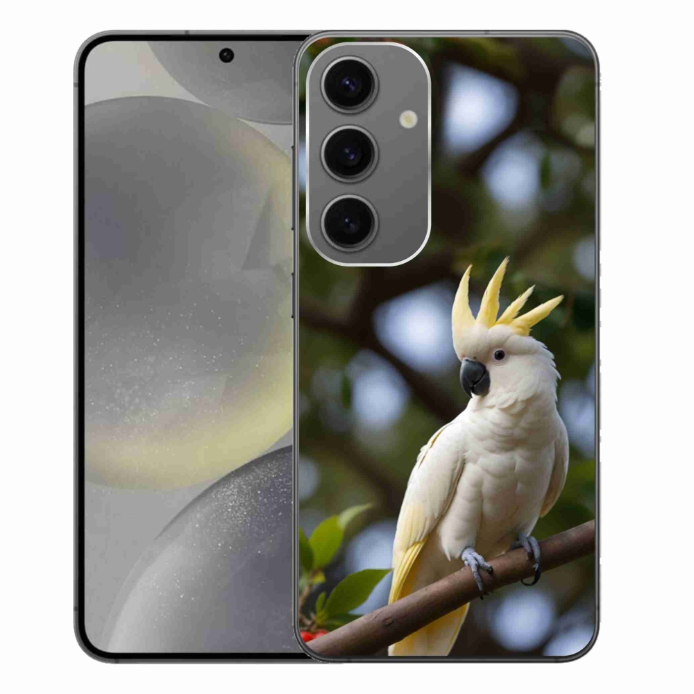 Gél borítás mmCase Samsung Galaxy S24+ készülékhez - papagáj kakadu 3