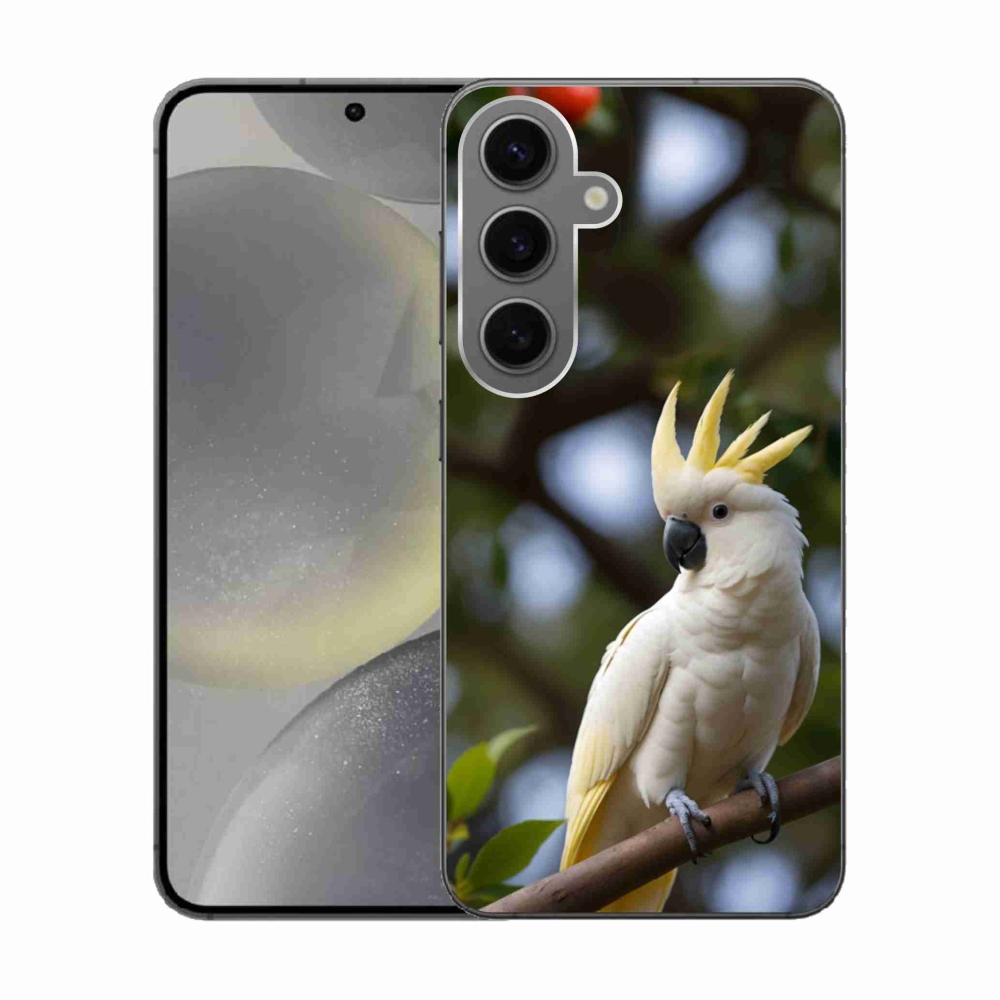Gél borítás mmCase Samsung Galaxy S24 készülékhez - papagáj kakadu 3