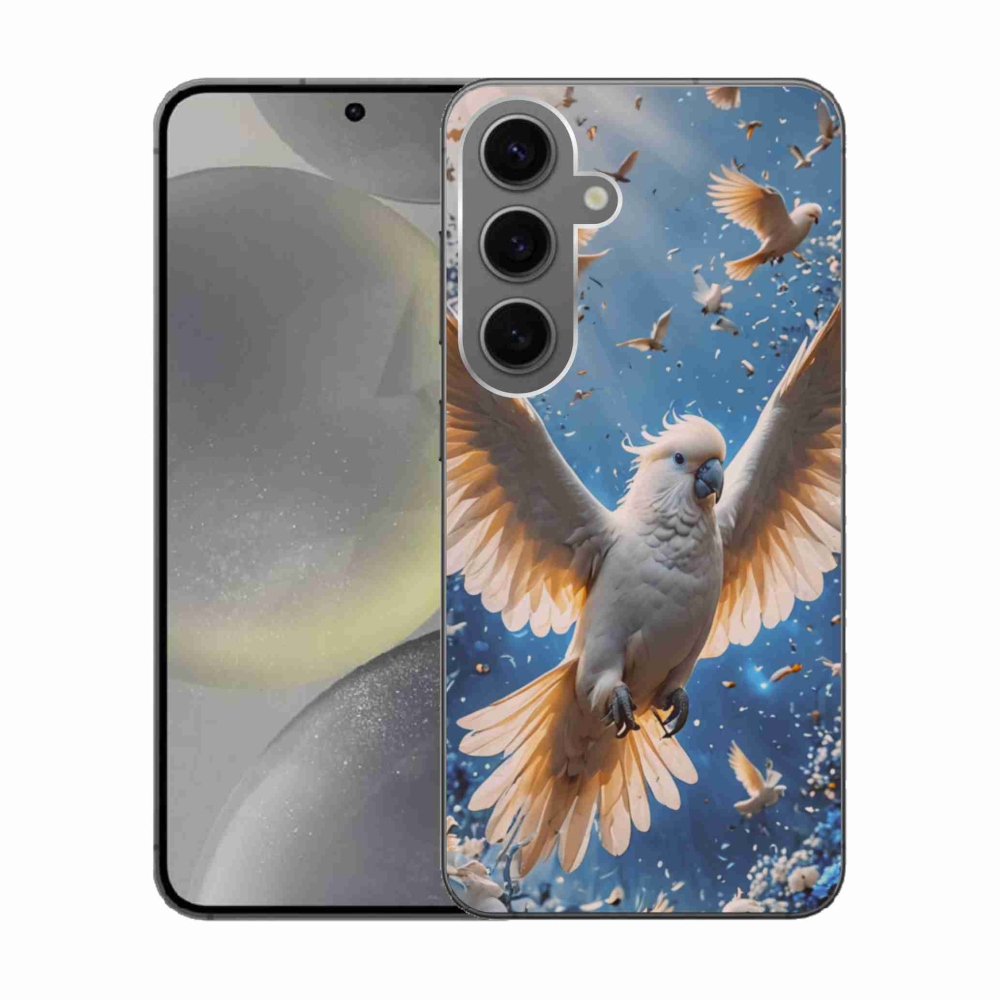 Gél borítás mmCase Samsung Galaxy S24 készülékhez - papagáj kakadu