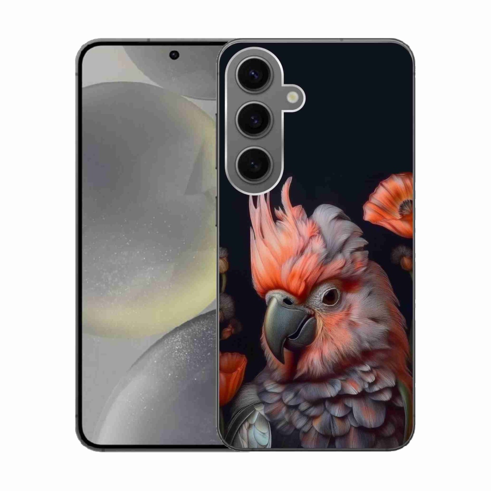 Gél borítás mmCase Samsung Galaxy S24 készülékhez - papagáj kakadu színekben